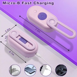 GZEduld 4-in-1 Pet Steam Brush for Dogs & Cats - Anti-Static Deshedding Grooming Tool with Massage & Cleaning for Long/Short Hair | Micro-B Rechargeable (Purple)