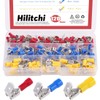 Hilitchi 120pcs 22-16/16-14/12-10AWG Piggy Back Insulated Terminals Electrical Wiring Wire