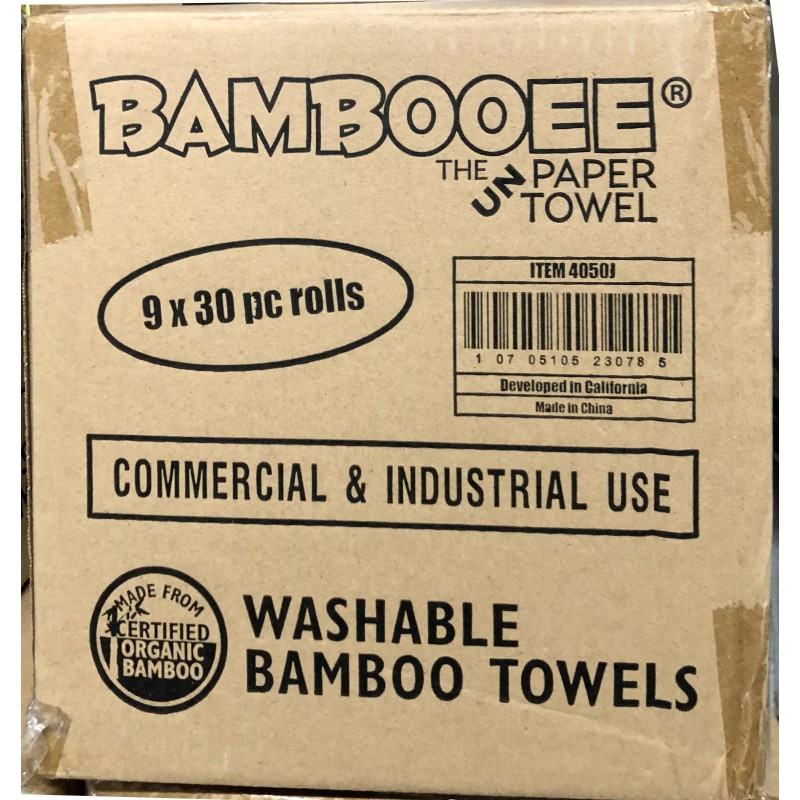 Bambooee - Jumbo 30 Sheet Roll- 9 Rolls/Case - As