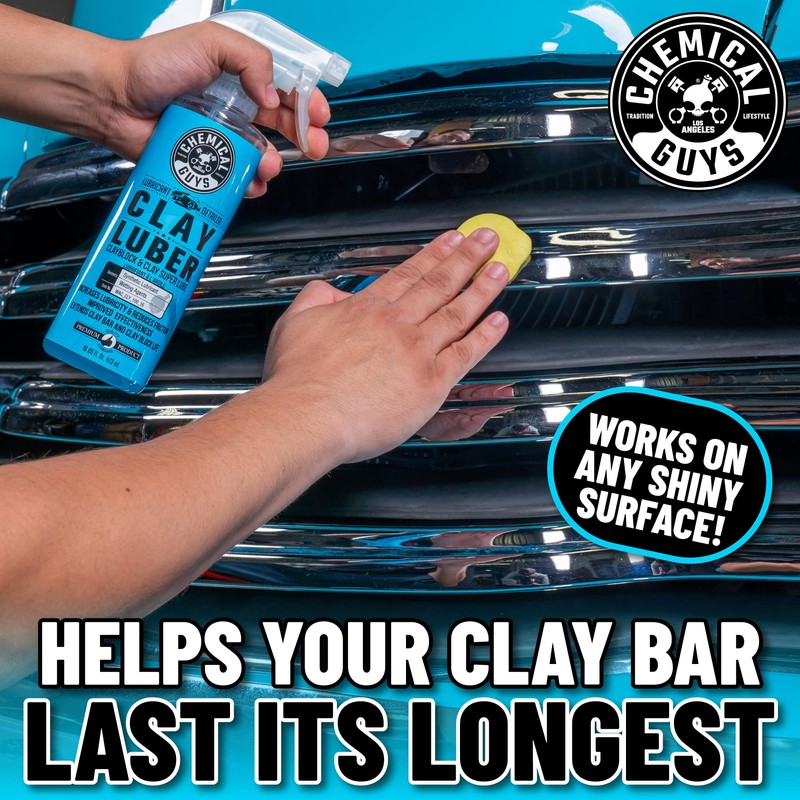 Chemical Guys Clay Bar Kit, Medium Duty with Luber Synthetic