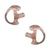 Left and Right Medium Flesh Pink Semi-Custom Open Ear Insert