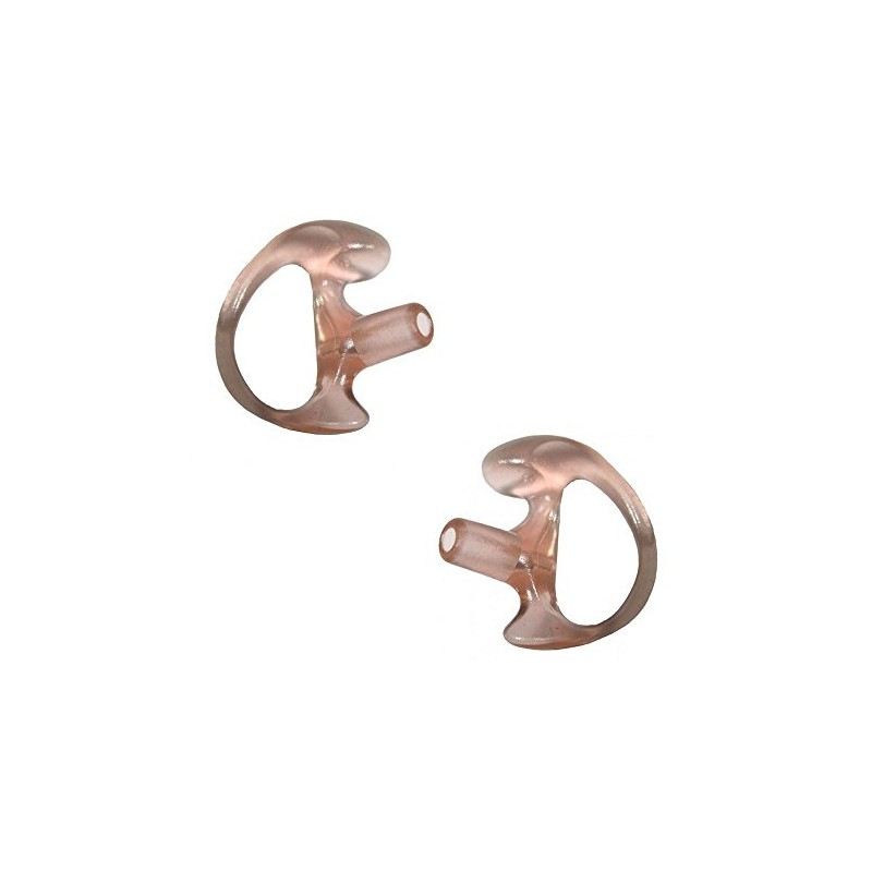 Left and Right Medium Flesh Pink Semi-Custom Open Ear Insert