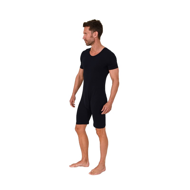 Normann Care 64612 Short-Sleeved Nursing Bodysuit Unisex with Diagonal Zip