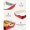 DOWAN 9x13-inch Deep Casserole Baking Dish for Lasagna, 135 oz