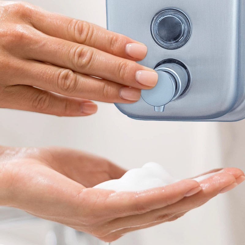 Jofel - Wall Soap Dispenser, Refillable with 0.5L Liquid Soap,