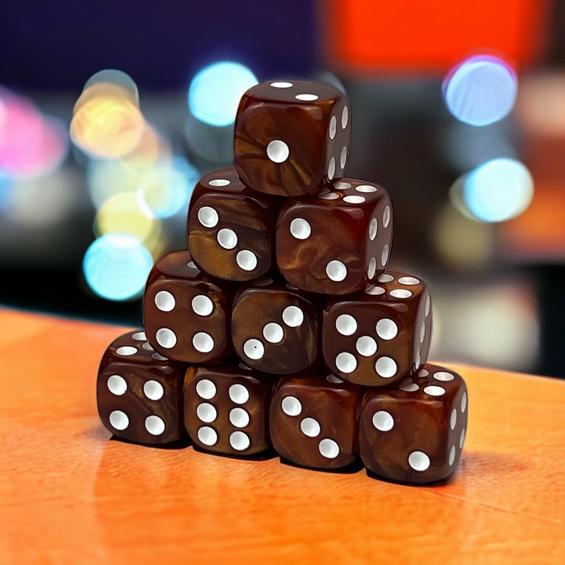 Luck Lab 10 Piece D6 Dice Pack - Acrylic Dice