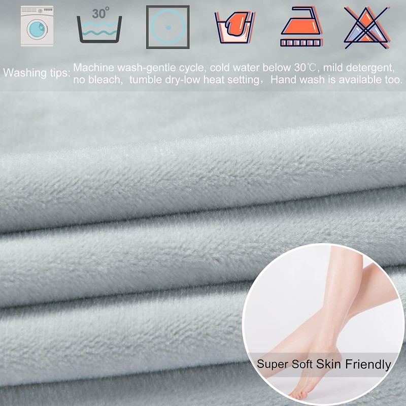 SINOSSO Soft Velvet Vanity Bench Cover, (15"- 19.5") L x