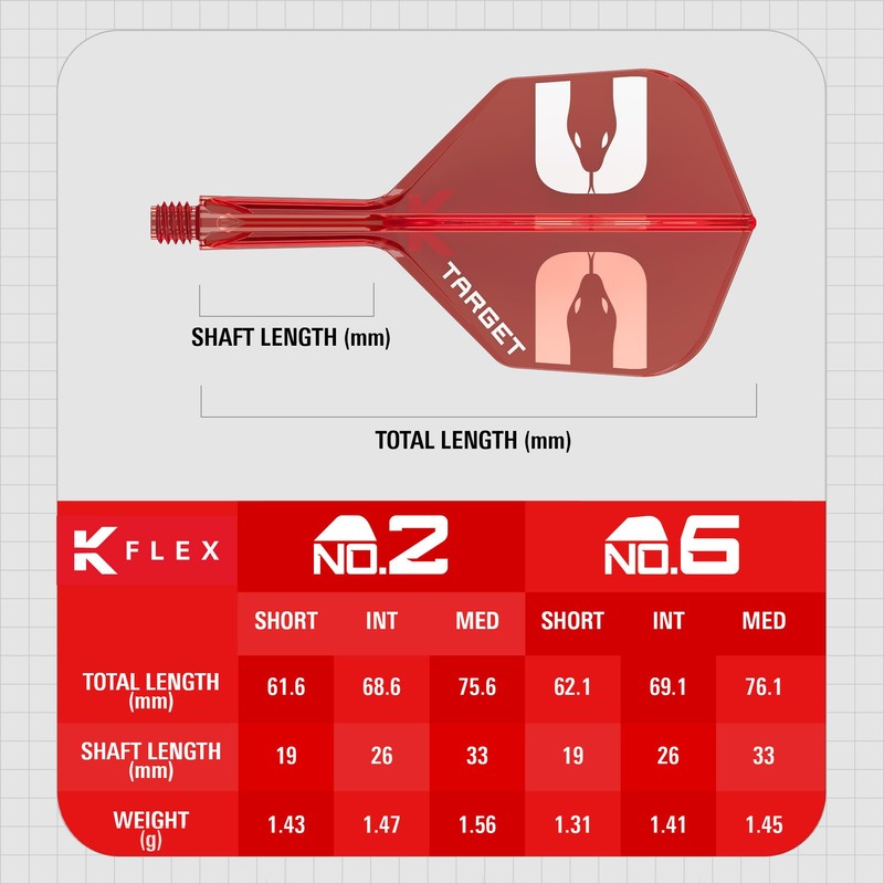 Target Darts Nathan Aspinall The Asp K-Flex Flight & Shaft