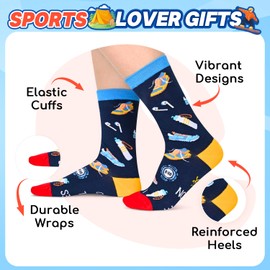 HAPPYPOP Gifts for Runners Men Women - Funny Running Socks, Runner Socks