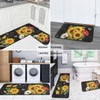 Kuyig Home Kitchen Mats for Floor Sunflower Kitchen Rugs Sets