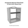 YQMRCZRF 12-Port Patch Panel, 0.5U CAT6 Network Patch Panel for