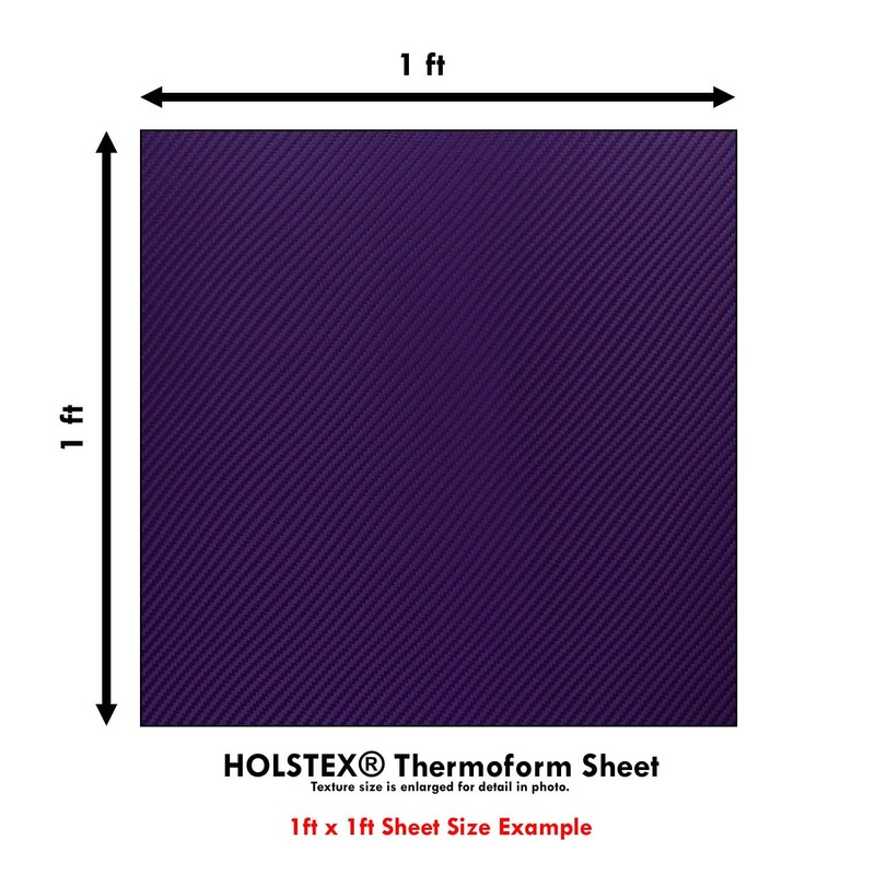 HOLSTEX Thermoform Sheet - (Carbon Fiber Texture) - (.080 Thickness)