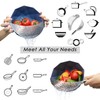 LEVINCHY Pot Strainer Set 2 Pieces Stainless Steel Strainers Set,