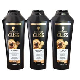 GLISS Champ reparador de cabello, reparacin definitiva para cabello muy daado, 14 onzas (paquete de 3)                                                