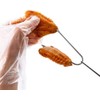 JMS® 3pcs/set Chrome BBQ Forks Roasting Sticks Wooden Handle Chicken
