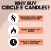 Circle E Candles, Creamy Cinnamon Vanilla Scent, Medium Size Jar