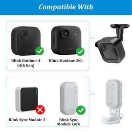 PlusAcc Wall Mount for Blink Outdoor 4 & Outdoor 2K+, 3 Pack
