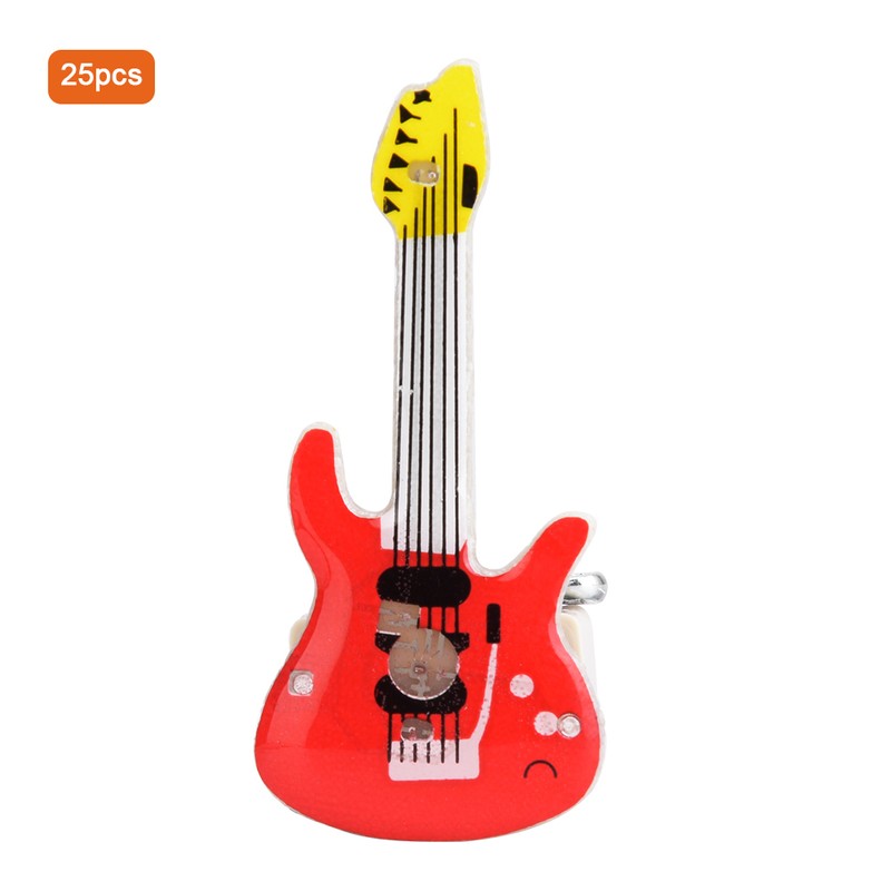 25pcs Guitar Animal LED Luminous Brooch Badge Pin Party Favors