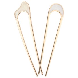 FOMIYES Horquillas Para El Cabello En Forma De U 2 Piezas De Palillos De Metal Para El Cabello En Forma De U Horquillas Para El Francesas Para El Pasadores Para