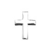 5 Pack Small Silver Cross Tac Pins for Religious Groups,