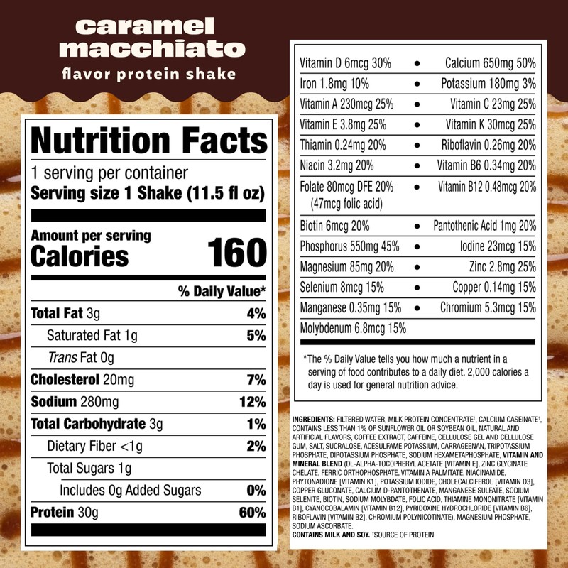 Premier Protein COFFEEHOUSE Caramel Macchiato Protein Shake with Caffeine for