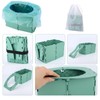 Portable Potty Seat, Foldable Travel Training Toilet Reusable Collapsible Potty