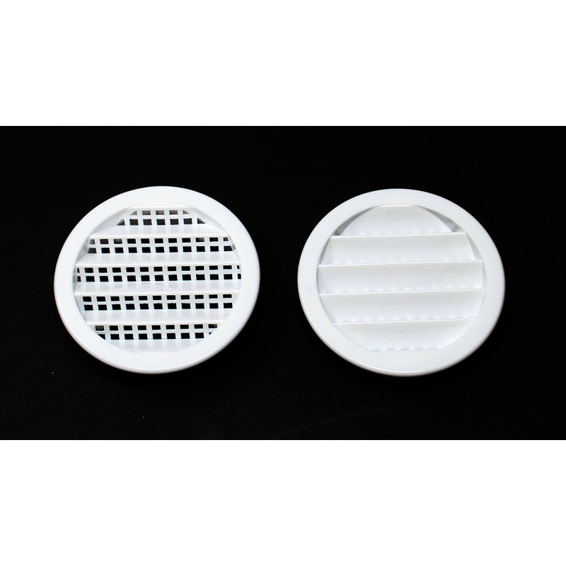 2" Round Plastic Louver Soffit Air Vent Reptile Screen Grille