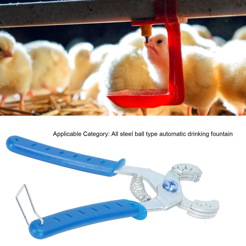 Installation Pliers Automatic Drinking Fountain Installation Tools for Chicken Rabbits
