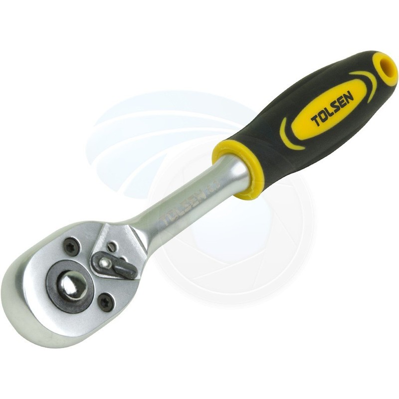 Tolsen Quick Release Reversible Socket Ratchet Wrench 1/4 Square Drive