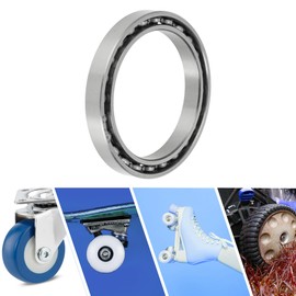 ACROPIX 6812 Deep Groove Ball Bearings P6 60x78x10mm Lubricated Bearings Open Type Silver Tone Scooter Skateboard Wheel