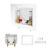 2-PACK GUOFIS Washing Machine Outlet Box with Stainless Steel Hammer