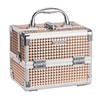 FRENESSA Makeup Case Train Case Portable Makeup Box with Mirror