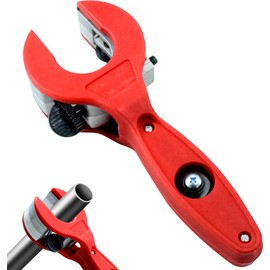 Yeanifeana Ratcheting Tubing Cutter, Close Quarters Tubing Cutter, 2 in 1 Close Quarters Tube Compact Cutter, Ratcheting PVC Cutter for Cutting PVC, Plastic Hoses8-29mm