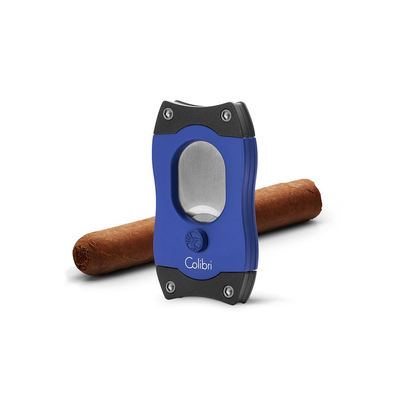 Colibri S-Cut EZ Cigar Cutter - Blue - Spring Release