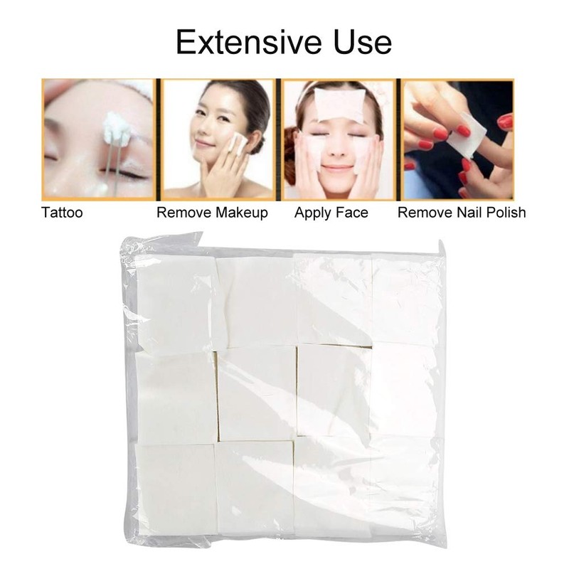Disposable Cotton Pads, Pack of 1200/1600 Thin Absorbent Cotton Pads