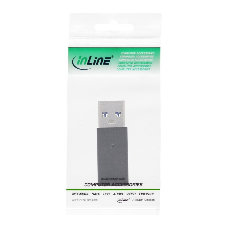 InLine 35810 USB 3.2 Gen.1 Adapter, USB-A Male to USB