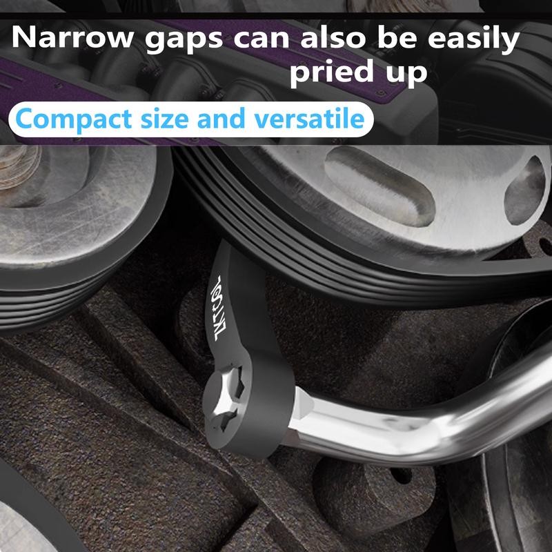 6 Pcs Pry Bar Wrench Adaptor Head Set, Crowbar Adapter