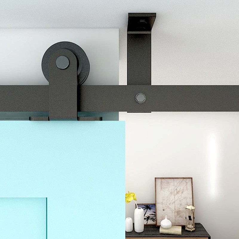TSMST 8FT Ceiling Mount Sliding Barn Door Hardware Closet Track