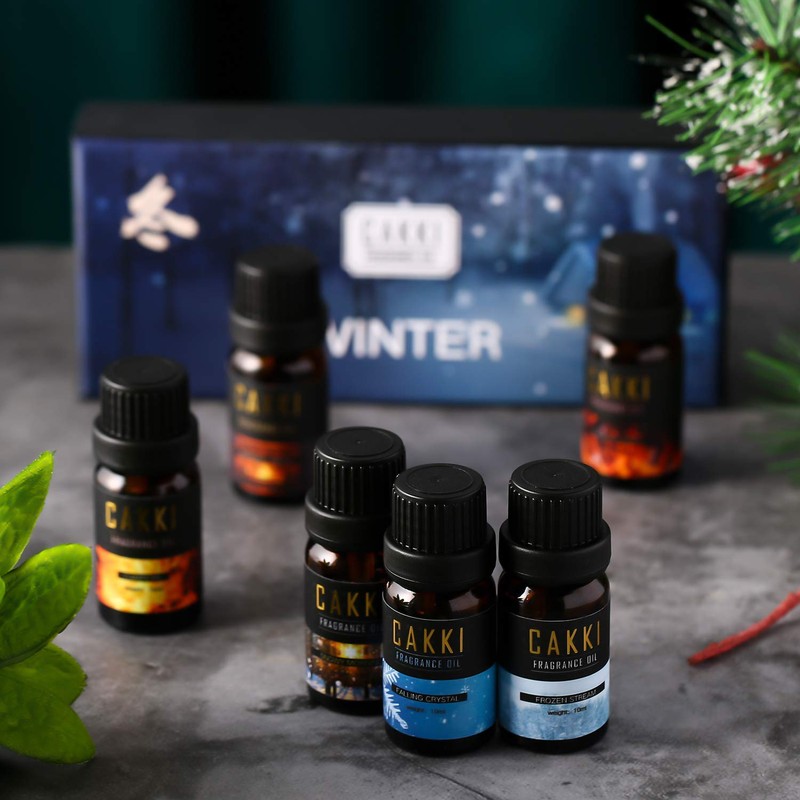 CAKKI CAKKI Winter & Summer Essential Oils Sets Bundle, Premium