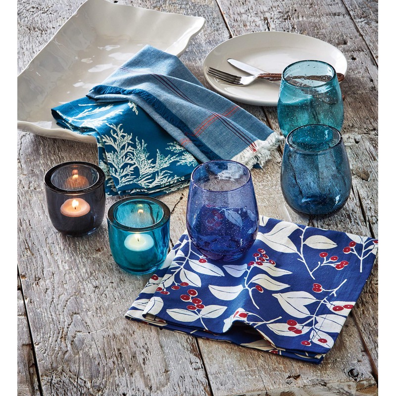 TAG Bubble Glass Stemless Wine Glass Red Red