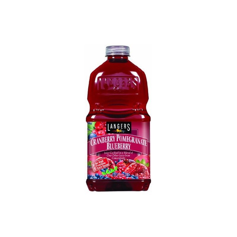 Langers Juice Cocktail, Cranberry Pomegranate Blueberry, 64 Fl Oz (Pack