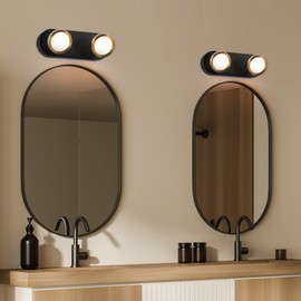 ZEVNI LED Headboard Light, 2-Light Gold Wall Sconce, Plated Dark Copper, Warm White Glow, 700LM, 3045K