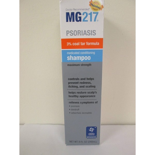 MG217 Medicated Conditioning Coal Tar Formula Shampoo 8 oz (Pack of 3)