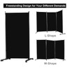 Room Divider 6FT Folding Privacy Screens, 3 Panel Partition Room