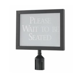 Aarco HSF1114BK Form-A-Line Black Sign Frame 14 1/8"W x 11 1/8"H