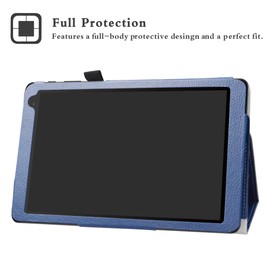 Compatible with Alcatel 1T 10 inch case, protective case with high-quality PU leather case for 10 inch Alcatel 1T 8082 (not applicable 7 inch Alcatel 1T 7 inch 8068 / Alcatel 1T Smart), blue