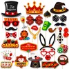 30PCS Las Vegas Photo Booth Props