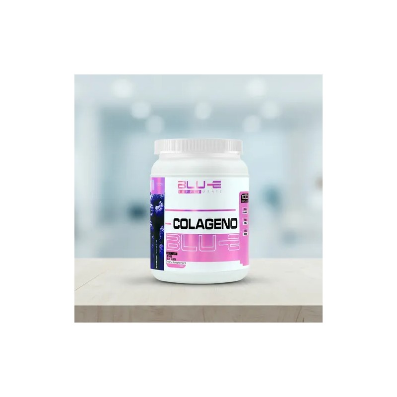 Colágeno 1kg Blu-e 100 Servicios Sabores Moras