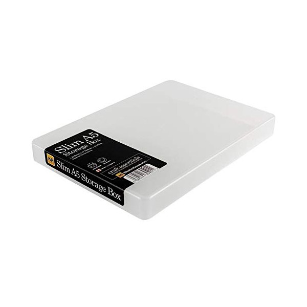 WestonBoxes A5 Slim Plastic Presentation Boxes with Lids for A5