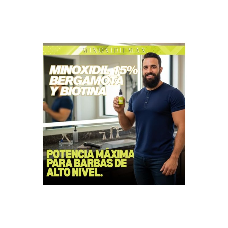MinoxidilMax Tratamiento Capilar Fórmula Patentada para Barba y Cabello